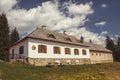 Breznik - reconstructed historical Schwarzenberg gamekeeper`s lodge in Bohemian forest