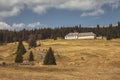 Breznik - reconstructed historical Schwarzenberg gamekeeper`s lodge in Bohemian forest