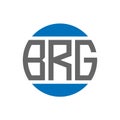 BRG letter logo design on white background. BRG creative initials circle logo concept. BRG letter design Royalty Free Stock Photo