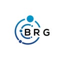 BRG letter logo design on white background. BRG creative initials letter logo concept. BRG letter design Royalty Free Stock Photo