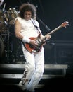 Brian May with Queen performs in concert