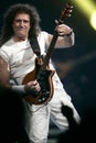 Brian May with Queen performs in concert