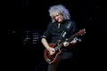 Brian May from Queen performs with Kerry Elils during Acoustic by Candlelight Tour at the Republic Palace on March 21, 2014