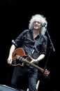 Brian May from Queen performs with Kerry Elils during Acoustic by Candlelight Tour at the Republic Palace on March 21, 2014