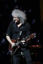 Brian May from Queen performs with Kerry Elils during Acoustic by Candlelight Tour at the Republic Palace on March 21, 2014