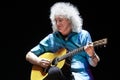 Brian May from Queen performs with Kerry Elils during Acoustic by Candlelight Tour at the Republic Palace on March 21, 2014