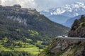 Hilltop city of Briancon - French Alps - France