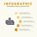 Bribe, Corruption, Election, Influence, Money Solid Icon Infographics 5 Steps Presentation Background