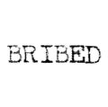 Bribed black stamp Royalty Free Stock Photo