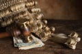 Bribery and corruption in court Royalty Free Stock Photo