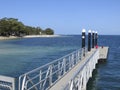 Bribie Island Jetty with two fishermen