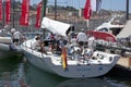 Bribon spanish team anchored in Marseille harbor Royalty Free Stock Photo