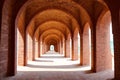 a brick arch hallway in Fort Jefferson with a view of Dry Tortugas National Park off the coat of Key West, Flor