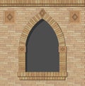 Brick arch opening