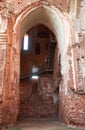 Brick arch of Tartu Cathedral, Estonia, earlier as Dorpat Cathedral Royalty Free Stock Photo