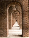 Brick Arches at Fort Jefferson Royalty Free Stock Photo