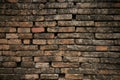 Brick background. brick background and empty area for text. wall brick in retro style. old brick or crack brick background Royalty Free Stock Photo