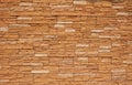 Brick background, wall or texture of orange blocks Royalty Free Stock Photo