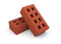 Brick block red stone construction material