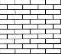 Brick bond grid pattern, black and white bump