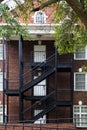 Brick building college dorm Royalty Free Stock Photo