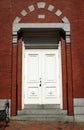 Brick Building Door Royalty Free Stock Photo