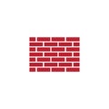Brick Building logo design vector, Brickwork simple modern logo template, Emblem, Design Concept, Creative Symbol, Icon Royalty Free Stock Photo