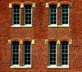 Brick building with windows
