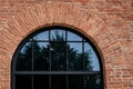 Brick building with windows Royalty Free Stock Photo