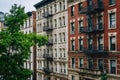 Brick buildings in Morningside Heights, Manhattan, New York City Royalty Free Stock Photo