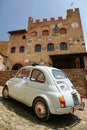 Brick castle in Tuscany, Italy Royalty Free Stock Photo