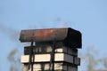 Brick chimney. Goes smoke Royalty Free Stock Photo