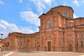 Brick church in Venaria Reale, Italy. Royalty Free Stock Photo