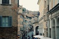 The brick city of Urbino, the world heritage city in centre of Italy