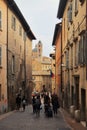 The brick city of Urbino, the world heritage city in centre of Italy