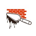 Brick construction logo Royalty Free Stock Photo