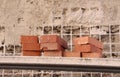 Brick in a construction site