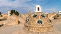 The brick dome roof of Sultan Amir Ahmad Qasemi Bath house, Kashan, Iran