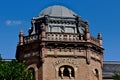 brick elevation and Zink cupola of the Arpad Bath in secessionist style in Szekesfehervar, Hungary