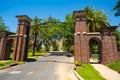 Brick entrance to FSU campus Tallahassee Royalty Free Stock Photo