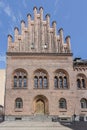 Neo-medieval Town Hall facade, Helsingor, Denmark Royalty Free Stock Photo