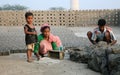 Brick factory in Saeberia, West Bengal, India Royalty Free Stock Photo