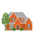 Brick family house Royalty Free Stock Photo