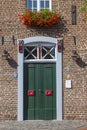 brick fasede of old builduing in Kerken, Germany Royalty Free Stock Photo