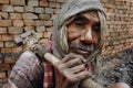 Brick field worker in West Bengal-India