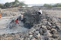 Brick field workers Royalty Free Stock Photo