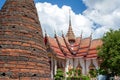 Brick firecracker oven in a Buddhist temple, Thailand Royalty Free Stock Photo