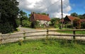 Brick and Flint English Farmhouse in the Hambleden Valley Royalty Free Stock Photo