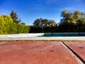 Brick floor by the pool Royalty Free Stock Photo