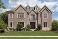 Brick home with front balcony Royalty Free Stock Photo